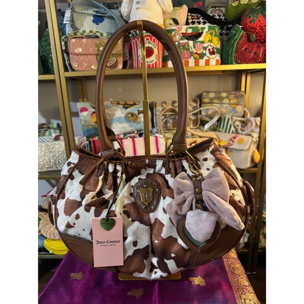 Juicy-couture Women's Brown and White Bag